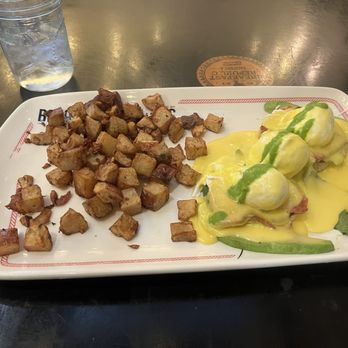Breakfast Republic - San Diego Benedict with an added poached egg - Breakfast & Brunch Near Me - San Diego, California Breakfast Republic - San Diego Benedict with an added poached egg - Breakfast & Brunch Near Me - San Diego, California