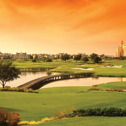 Golf at Reunion - Sunset