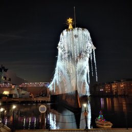 This is a view of the USS Wisconsin as you walk toward the building to get in.  Photo taken December 28, 2020.