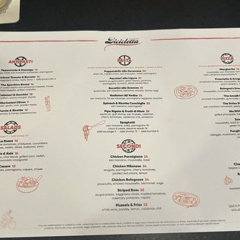 Bicicletta - Menu - Italian Near Me - Peachtree City, Georgia