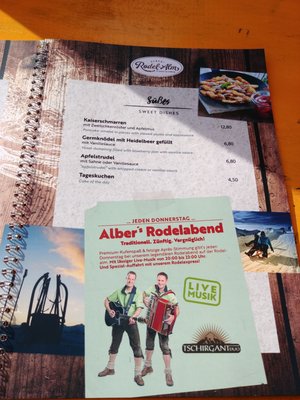 Menu photo 4 Rodel-Alm St. Anton am Arlberg, 7 Menu photo 4 Rodel-Alm St. Anton am Arlberg, 7