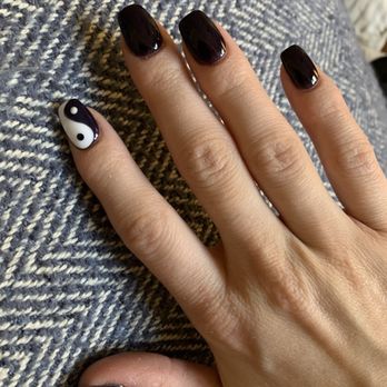 AURA Nail Bar - Ying Yang design - Waxing Near Me - Dallas, Texas