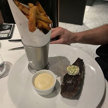 Monarque - Another steak option. This was the flank/hanger option. This was good but not as good as the strip. - Brasseries Near Me - Montreal, Quebec