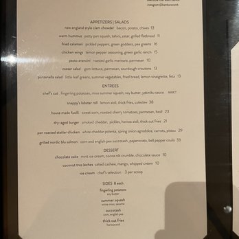 Bambara - Cambridge - Menu - New American Near Me - Cambridge, Massachusetts
