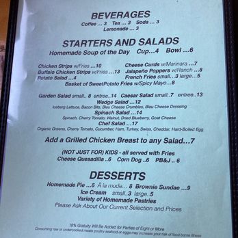 Mary's McKinley View Lodge - Menu - Vacation Rentals Near Me - Trapper Creek, Alaska