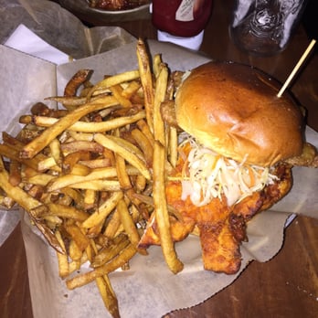 Bronx Alehouse - The fried chicken sandwich was bomb. With handcut fries. It was even good the next day. HUGE portions - American Near Me - Bronx, New York