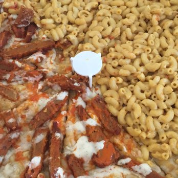 That Pizza Place - Half vegan buff chicken half mac and cheese - Pizza Near Me - Levittown, New York That Pizza Place - Half vegan buff chicken half mac and cheese - Pizza Near Me - Levittown, New York