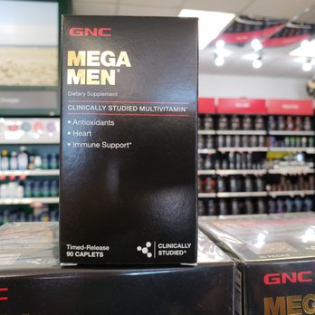 GNC - yelp code 50 ,mega men 90ct 12.99..no other discount..one/p/customer - Vitamins & Supplements Near Me - Covina, California