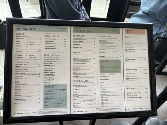 Menu photo 3 Mr West Cafe Bar Seattle, WA Menu photo 3 Mr West Cafe Bar Seattle, WA