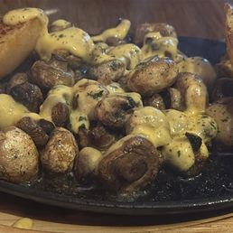 Sizzling mushrooms