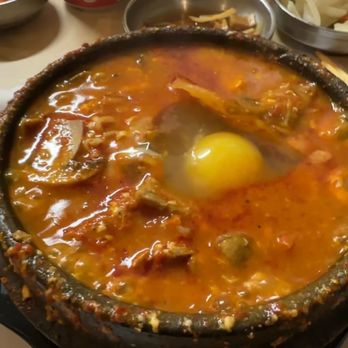 SGD Tofu House - 4. Kimchi Soft Tofu Soup Dinner with ramen, level 8 spicy, less salty - Korean Near Me - San Jose, California SGD Tofu House - 4. Kimchi Soft Tofu Soup Dinner with ramen, level 8 spicy, less salty - Korean Near Me - San Jose, California