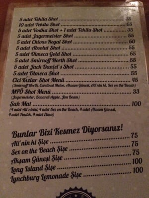 Menu photo 3 Feride Bar Istanbul, 34