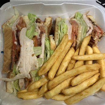 Dominick's Pizza - Turkey Club: Lettuce, Tomato, Bacon & Mayo Served with French Fries - Pizza Near Me - Vineland, New Jersey