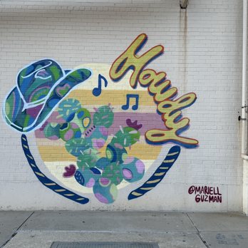 Arlington Music Hall - Mural on side of building - Performing Arts Near Me - Arlington, Texas