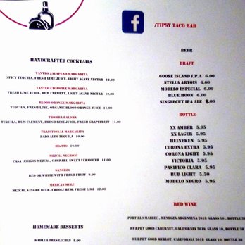 Tipsy Taco Bar - Food Side of menu - Soup Near Me - Mount Kisco, New York Tipsy Taco Bar - Food Side of menu - Soup Near Me - Mount Kisco, New York