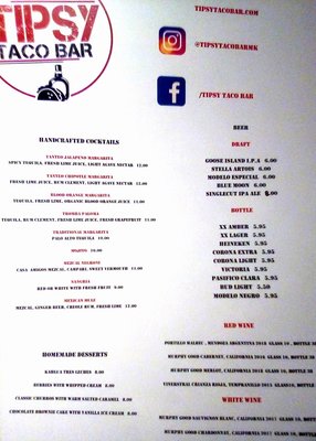 Menu photo 4 Tipsy Taco Bar Mount Kisco, NY