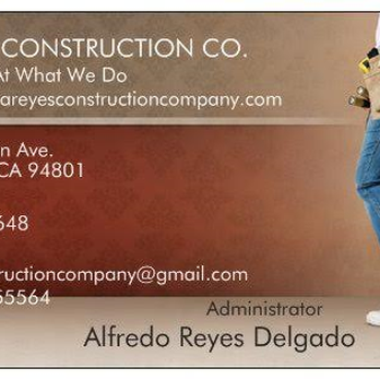 A Reyes Construction - a business card for a construction company - General Contractors Near Me A Reyes Construction - a business card for a construction company - General Contractors Near Me