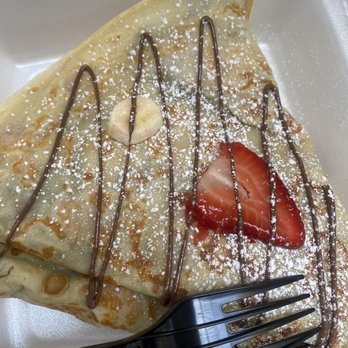 The Sweet Spot - Strawberry Banana Nutella Crepe - Creperies Near Me - Ontario, California The Sweet Spot - Strawberry Banana Nutella Crepe - Creperies Near Me - Ontario, California