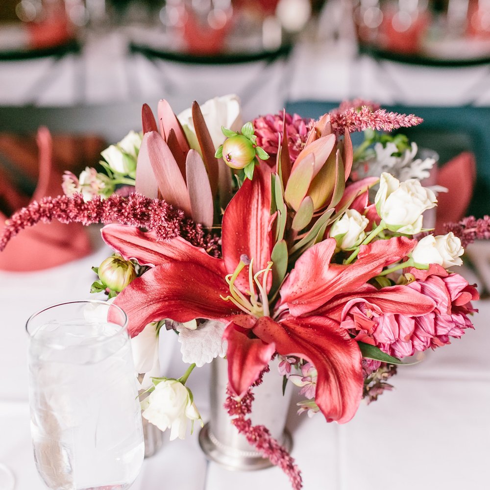 Leonora Moss - Mint Julep themed wedding reception centerpieces - Florists Near Me - Sierra Madre, California Leonora Moss - Mint Julep themed wedding reception centerpieces - Florists Near Me - Sierra Madre, California