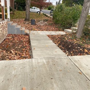 Master Solutions Construction - New front walkway connecting the driveway and the city sidewalk to the porch. - General Contractors Near Me - Germantown, Maryland
