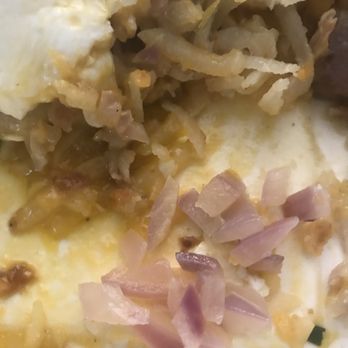 Scrambled - Raw Onions I picked out, but there are very small pieces in every bite that I'm not able to pick out. - Breakfast & Brunch Near Me - Layton, Utah
