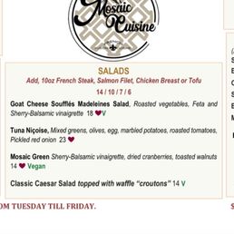 Menu Menu
