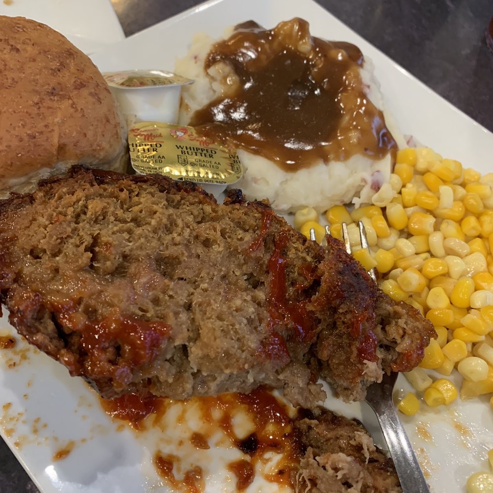 Main Street Cakery Cafe - Meatloaf special with homemade mashed potatoes and roll - Burgers Near Me - Fairview, Pennsylvania Main Street Cakery Cafe - Meatloaf special with homemade mashed potatoes and roll - Burgers Near Me - Fairview, Pennsylvania