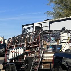 Leaf Verde RV Community - My view of my RV from the site 702. Terrible view from my trailer windows behind the loaded trailer.