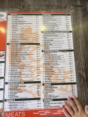 Menu photo 3 Cactus Taqueria Los Angeles, CA