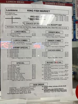 Menu photo 1 King Fish Market Long Beach, CA Menu photo 1 King Fish Market Long Beach, CA