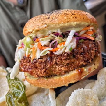 San Fransokyo Square - Shrimp Katsu Sandwich (Instagram: foodwithbros) - Amusement Parks Near Me - Anaheim, California San Fransokyo Square - Shrimp Katsu Sandwich (Instagram: foodwithbros) - Amusement Parks Near Me - Anaheim, California
