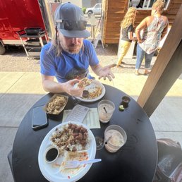 Rude boi sandwich from Fresco and Fried, and Chicken Teriyaki from Hapa! Amazing! Rude boi sandwich from Fresco and Fried, and Chicken Teriyaki from Hapa! Amazing!