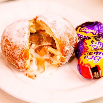Andell's Restaraunt and Tea Room - Creme egg donut, it was so good - Breakfast & Brunch Near Me - Glasgow, GLG Andell's Restaraunt and Tea Room - Creme egg donut, it was so good - Breakfast & Brunch Near Me - Glasgow, GLG