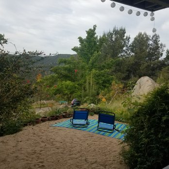 Morning Song Farm - Viewing spot outside one of the cottages. Perfect spot for sunsets. - Bed & Breakfast Near Me - Rainbow, California Morning Song Farm - Viewing spot outside one of the cottages. Perfect spot for sunsets. - Bed & Breakfast Near Me - Rainbow, California
