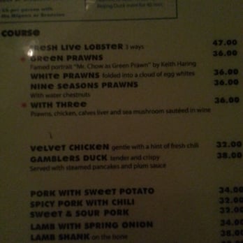 Mr Chow - Menu 2 - Chinese Near Me - Beverly Hills, California