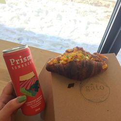 Gato Bakeshop - Kombucha and Croissant with cheesy corn filling