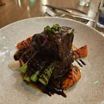 The Goldfinch - Short Rib tender but the sauce was sweeter vs savory - New American Near Me - Irvine, California