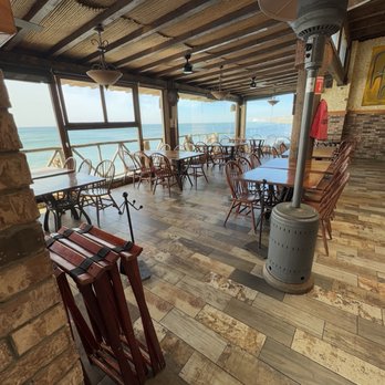 Villa Ortega's - Patio seating - Seafood Near Me - Puerto Nuevo, BCN