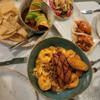 Posada Alta Cocina - Mahi Mahi tacos, Cordero, Shrimp and Chorizos pasta - Desserts Near Me - Livermore, California