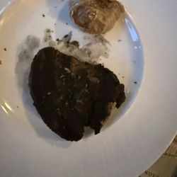 Flagler Station - My steak and yes I ordered it like this and it was delicious