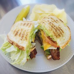 Expressos Cafe - Grilled Chicken Avocado Panini Sandwich $7.99
