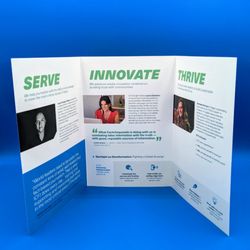Bestype Printing - Full Color Trifold Brochure printed for International Center for Journalists in NYC