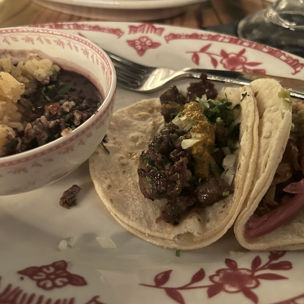 El Bebe Tacos + Tequila - Carne asada and carnitas taco. - Tacos Near Me - Washington, DC, District of Columbia
