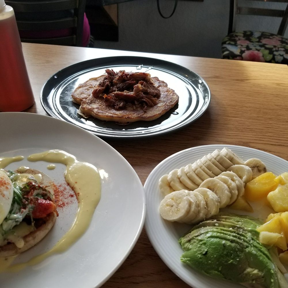 The Bruncheonette - They were so accomodating and gave me half order so I can try more stuff! Pull pork pancake, lobster benny and fruit plate. - Breakfast & Brunch Near Me - Joplin, Missouri The Bruncheonette - They were so accomodating and gave me half order so I can try more stuff! Pull pork pancake, lobster benny and fruit plate. - Breakfast & Brunch Near Me - Joplin, Missouri