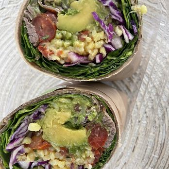 The Greenspot Salad Company Governor Park - Baja Steak wrap - Salad Near Me - San Diego, California