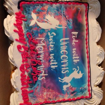 Rouses Market - 20 count cupcake cake with icing unicorn image. Usually "Happy 5th Birthday" goes above the name, not under. - Grocery Near Me - Marrero, Louisiana