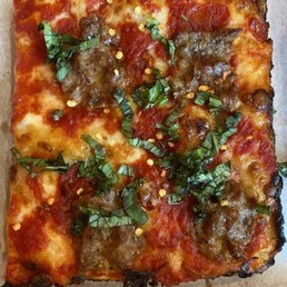 Pepperoni and Hot Italian Sausage Pizza