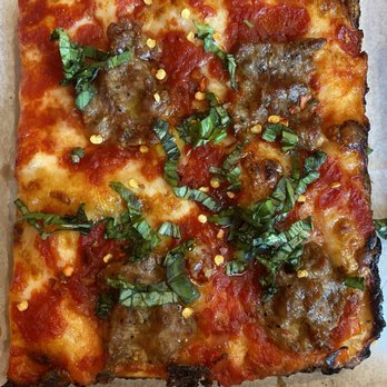 The Slice Shop - Pepperoni and Hot Italian Sausage Pizza - Pizza Near Me - Chicago, Illinois