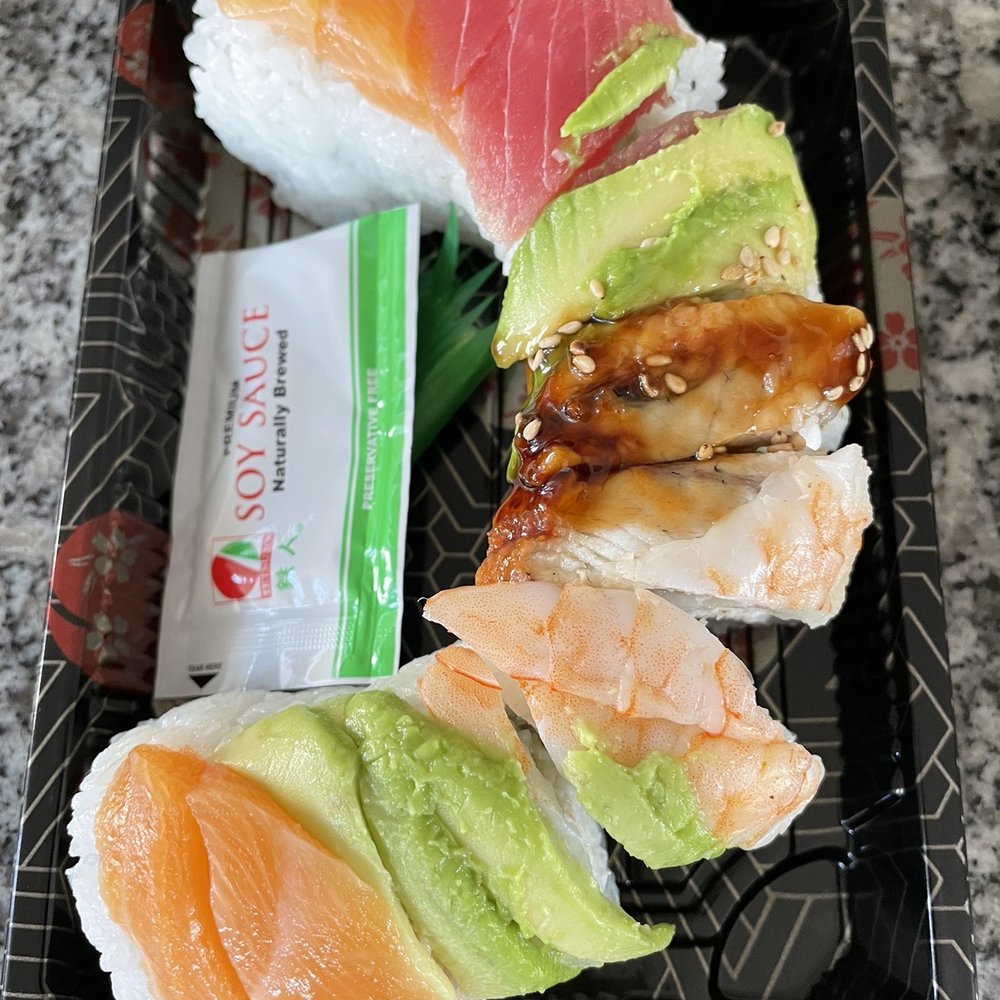 Fleurichi Express Sushi - Rainbow Roll (10 Pieces) - Sushi Bars Near Me - Clovis, California