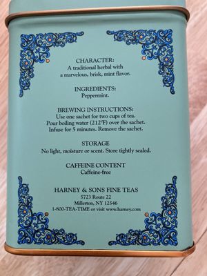 Menu photo 5 Harney & Sons Millerton, NY